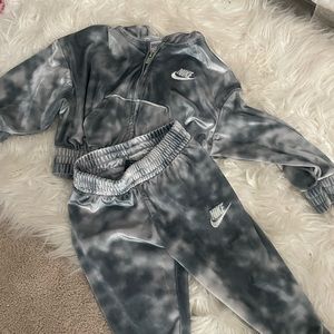 Nike velour sweat suit. 2T